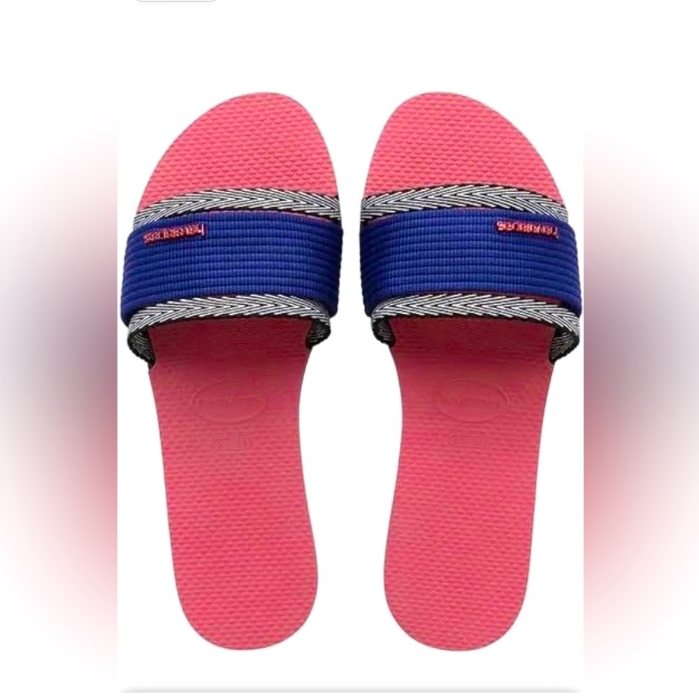 🆕🔖Havaianas You Trancoso Women's Sandals✨Pink Portcelain/Blue✨41/42 US 10/11